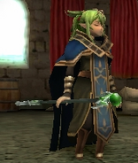 Tiki's battle model as a Sage in Awakening.