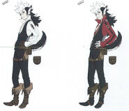 Concept art of Keaton as a Wolfskin and a Wolfssegner