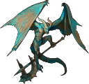 Village sprite of a Deathgoyle from Echoes: Shadows of Valentia.