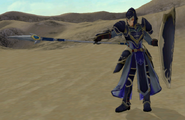 Aran's battle model as a Sentinel in Radiant Dawn.