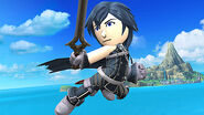 The Mii Swordfighter outfit based on Chrom.