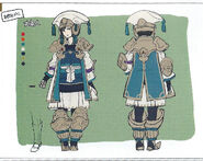 Concept art of female Merchant from Fates