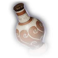 A decorated ceramic jug.