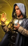 A cleric from Baldur's Gate: Enhanced Edition.