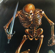 A depiction of a skeleton from Spellfire: Master the Magic.