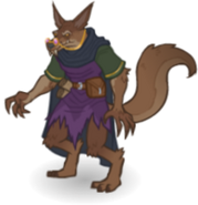 An arcanaloth from Idle Champions of the Forgotten Realms