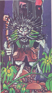 A depiction of a korred from the 1st edition accessory AD&D Monster Cards.