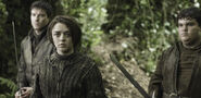 Arya, Gendry and Hot Pie in "Dark Wings, Dark Words."