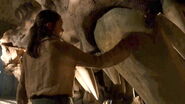 Anya sees the skull of a dragon in The Wolf and the Lion.