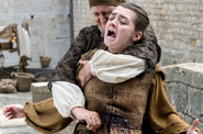 Arya stabbed by the Waif in Season 6