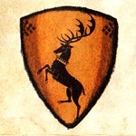 The sigil of House Baratheon from the Maester's Path promotional campaign.