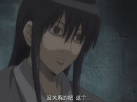 Katsura sleeping with his eyes open in Episode 110