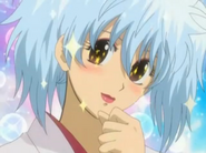 Gintoki travesti, a Paako.