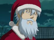 Gintoki como papai noel.