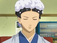 Katsura's hair cut short in Episode 152