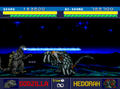 Godzilla battling Hedorah