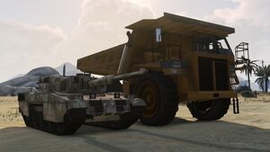 Сравнение размеров Rhino и Dump в GTA V