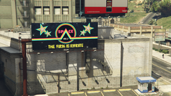 Space 103.2 – Downtown Vinewood facing the parking lot at the corner of Power Street and Clinton Avenue.