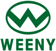 The minimalist alternative green Weeny logo seen on the Dynasty advert.