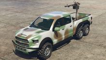 Caracara-GTAOe-LiveryFront-SprayedCamo