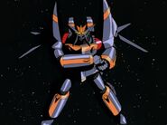 Gunbuster preparing to fire the Buster Beam