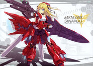 MSN-06S Sinanju girl from Asahiage's Unicorn Girls artbook