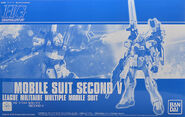 HGUC 1/144 Second V (P-Bandai exclusive; 2019): box art