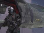 An ODST during The Fall of Reach.