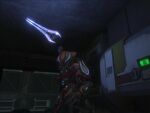 The Energy Sword being tossed into the air in Halo: Reach.