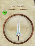 Hal's sword in the Fable 2 Collector's Edition (note the more traditional grip).