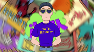 The hotel security guard (used to transition back to Area 50-1)