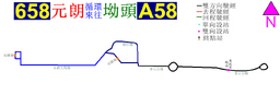 KCR1stA58Routemap(1988-11-6)地圖圖片