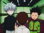 Zushi explains Ren to Gon and Killua