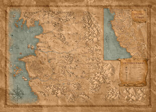 mappa dettagliata dei Regni Settentrionali in The Witcher