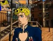 Giorno being tested, Vento Aureo