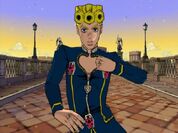 Giorno posing, Vento Aureo