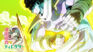 Star Platinum throwing a punch in the third opening, Great Days.