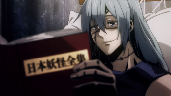 Mahito reading (Anime)