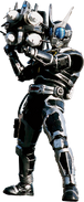 Kamen Rider G4 wielding the Gigant