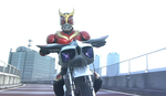 Kuuga using the Trychaser 2000