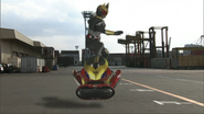 Rider Brake (Step 2: Machine Tornador's maximum speed movement)