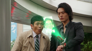 The second Shift Brace displaying an identikit of Roidmude 5886's human form.