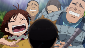 Laughing at shin