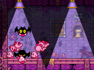 Gloomybats attack the Kirbys.