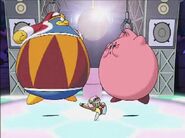 Max Flexer with a fattened Kirby and King Dedede.