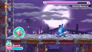 Kirby battling Metal General