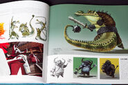 Concept artwork for the Kung Fu Council; featuring Masters Croc, Storming Ox, Thundering Rhino, and Boar (discarded)