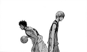 Aomine passing Inoue