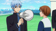 Kuroko with a megaphone