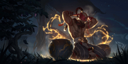 Lee Sin "Legends of Runeterra" Illustration 1 (by Riot Contracted Artists Sixmorevodka Studio)